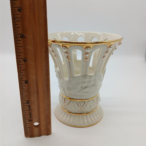 Lenox Illuminations Florentine and Pearl Trumpet Votive Candle Holder - Picture 9 of 9